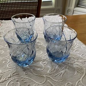 Blue Anchor Hocking Old Fashioned Glasses